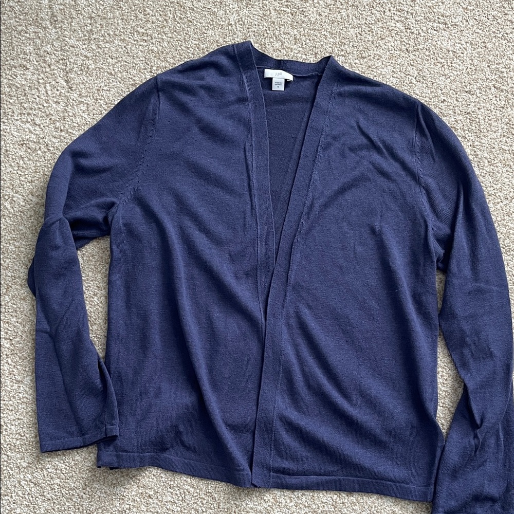 Purple Open Cardigan
